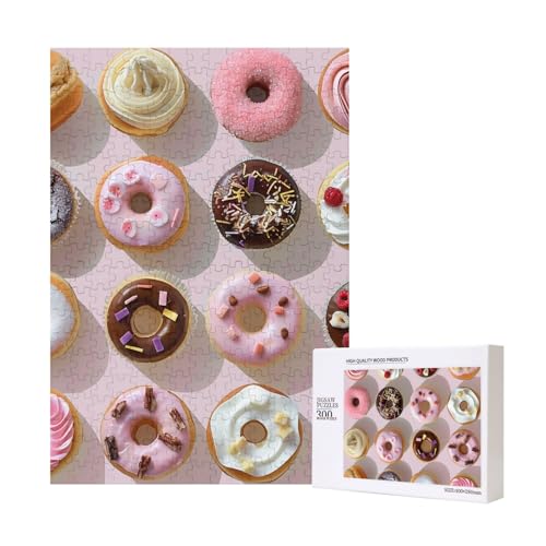 Cupcakes Donuts Muffins Sugar Printed Jigsaw Puzzle with Storage Box, Wooden Puzzle for Adults and Kids, 300 Pieces Family Fun Decorative Game Cupcakes Donuts Muffins Sugar Printed Jigsaw Puzzle with Storage Box, Wooden Puzzle for Adults and Kids, 300 Pieces Family Fun Decorative Game von WPUTY