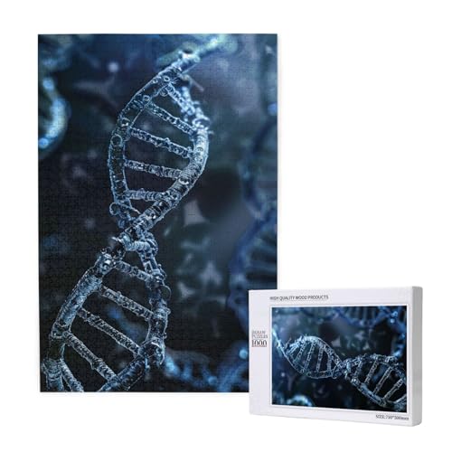 DNA Chain Photo Printed Jigsaw Puzzle with Storage Box, Wooden Puzzle for Adults and Kids, 1000 Pieces Family Fun Decorative Game DNA Chain Photo Printed Jigsaw Puzzle with Storage Box, Wooden Puzzle for Adults and Kids, 1000 Pieces Family Fun Decorative Game von WPUTY