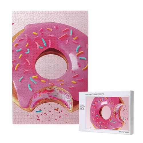 Donut Printed Jigsaw Puzzle with Storage Box, Wooden Puzzle for Adults and Kids, 1000 Pieces Family Fun Decorative Game Donut Printed Jigsaw Puzzle with Storage Box, Wooden Puzzle for Adults and Kids, 1000 Pieces Family Fun Decorative Game von WPUTY