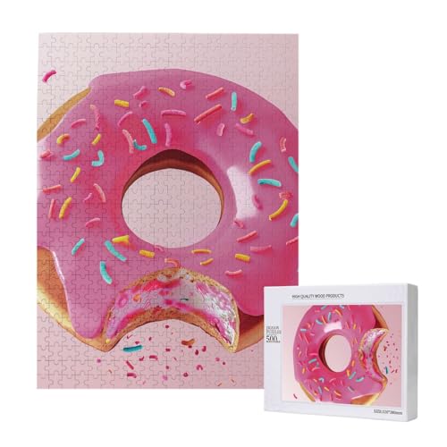 Donut Printed Jigsaw Puzzle with Storage Box, Wooden Puzzle for Adults and Kids, 500 Pieces Family Fun Decorative Game Donut Printed Jigsaw Puzzle with Storage Box, Wooden Puzzle for Adults and Kids, 500 Pieces Family Fun Decorative Game von WPUTY