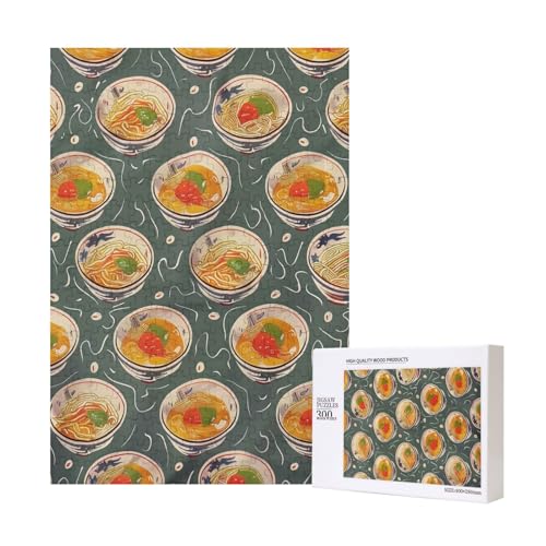 Eierbecher Noodle Ramen Printed Jigsaw Puzzle mit Aufbewahrungsbox, Holzpuzzle für Erwachsene und Kinder, 300 Teile Familienspaß Dekoratives Spiel Eierbecher Noodle Ramen Printed Jigsaw Puzzle mit Aufbewahrungsbox, Holzpuzzle für Erwachsene und Kinder, 300 Teile Familienspaß Dekoratives Spiel von WPUTY