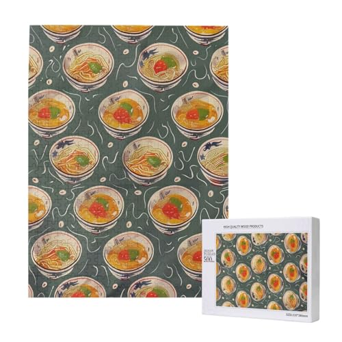 Eierbecher Noodle Ramen Printed Jigsaw Puzzle mit Aufbewahrungsbox, Holzpuzzle für Erwachsene und Kinder, 500 Teile Familienspaß Dekoratives Spiel Eierbecher Noodle Ramen Printed Jigsaw Puzzle mit Aufbewahrungsbox, Holzpuzzle für Erwachsene und Kinder, 500 Teile Familienspaß Dekoratives Spiel von WPUTY