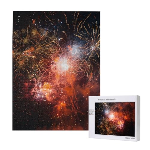 Feuerwerk Gedrucktes Puzzle mit Aufbewahrungsbox, Holzpuzzle für Erwachsene und Kinder, 500 Teile Familienspaß, dekoratives Spiel Feuerwerk Gedrucktes Puzzle mit Aufbewahrungsbox, Holzpuzzle für Erwachsene und Kinder, 500 Teile Familienspaß, dekoratives Spiel von WPUTY