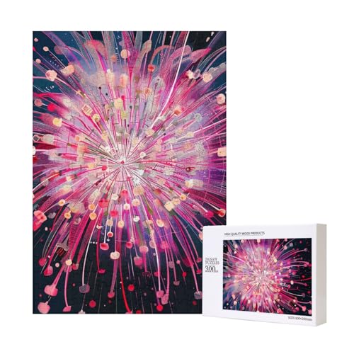 Feuerwerk Kunst gedruckt Puzzle mit Aufbewahrungsbox, Holzpuzzle für Erwachsene und Kinder, 300 Teile Familienspaß, dekoratives Spiel Feuerwerk Kunst gedruckt Puzzle mit Aufbewahrungsbox, Holzpuzzle für Erwachsene und Kinder, 300 Teile Familienspaß, dekoratives Spiel von WPUTY