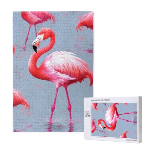 Flamingo Bedrucktes Puzzle mit Aufbewahrungsbox, Holzpuzzle für Erwachsene und Kinder, 1000 Teile Familienspaß, dekoratives Spiel Flamingo Bedrucktes Puzzle mit Aufbewahrungsbox, Holzpuzzle für Erwachsene und Kinder, 1000 Teile Familienspaß, dekoratives Spiel von WPUTY