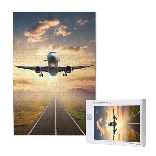 Flugzeug gedruckt Puzzle mit Aufbewahrungsbox, Holzpuzzle für Erwachsene und Kinder, 1000 Teile Familienspaß, dekoratives Spiel Flugzeug gedruckt Puzzle mit Aufbewahrungsbox, Holzpuzzle für Erwachsene und Kinder, 1000 Teile Familienspaß, dekoratives Spiel von WPUTY
