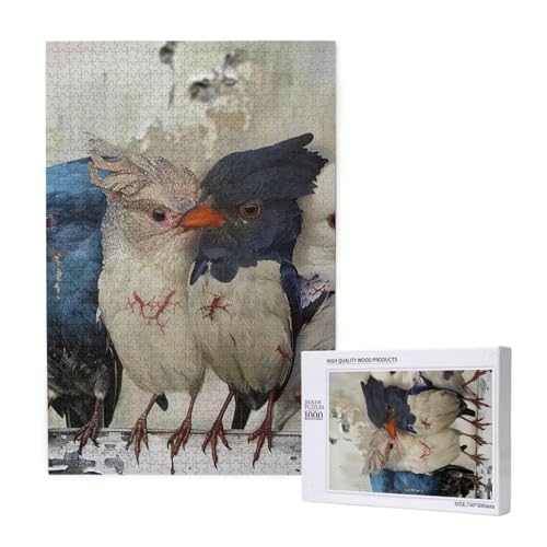 Four Birds Printed Jigsaw Puzzle with Storage Box, Wooden Puzzle for Adults and Kids, 1000 Pieces Family Fun Decorative Game Four Birds Printed Jigsaw Puzzle with Storage Box, Wooden Puzzle for Adults and Kids, 1000 Pieces Family Fun Decorative Game von WPUTY
