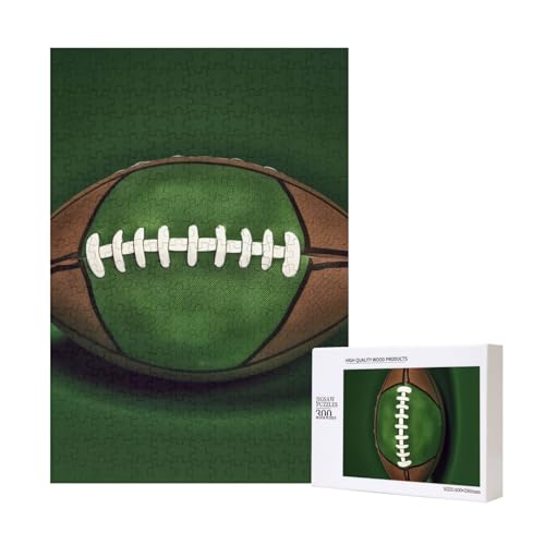 Fußball Grün Bedrucktes Puzzle mit Aufbewahrungsbox, Holzpuzzle für Erwachsene und Kinder, 300 Teile Familienspaß, dekoratives Spiel Fußball Grün Bedrucktes Puzzle mit Aufbewahrungsbox, Holzpuzzle für Erwachsene und Kinder, 300 Teile Familienspaß, dekoratives Spiel von WPUTY