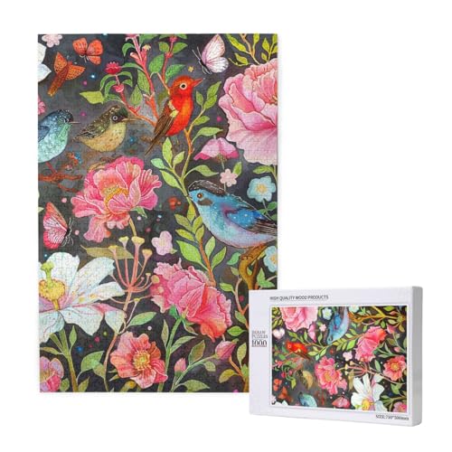 Garten mit Vogel und Blume, bedrucktes Puzzle mit Aufbewahrungsbox, Holzpuzzle für Erwachsene und Kinder, 1000 Teile, Familienspaß, dekoratives Spiel Garten mit Vogel und Blume, bedrucktes Puzzle mit Aufbewahrungsbox, Holzpuzzle für Erwachsene und Kinder, 1000 Teile, Familienspaß, dekoratives Spiel von WPUTY