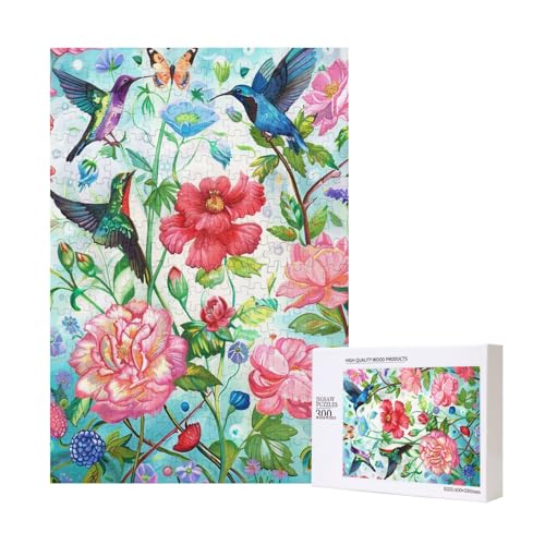 Garten mit Vogel und Blumen, bedrucktes Puzzle mit Aufbewahrungsbox, Holzpuzzle für Erwachsene und Kinder, 300 Teile, Familienspaß, dekoratives Spiel Garten mit Vogel und Blumen, bedrucktes Puzzle mit Aufbewahrungsbox, Holzpuzzle für Erwachsene und Kinder, 300 Teile, Familienspaß, dekoratives Spiel von WPUTY