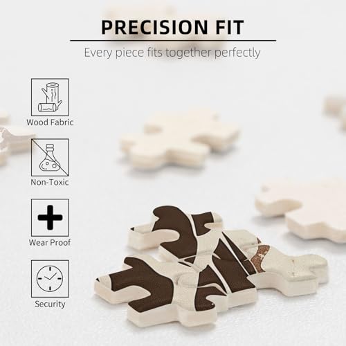 Giraffen-Druck gedruckt Puzzle mit Aufbewahrungsbox, Holzpuzzle für Erwachsene und Kinder, 300 Teile Familienspaß, dekoratives Spiel Giraffen-Druck gedruckt Puzzle mit Aufbewahrungsbox, Holzpuzzle für Erwachsene und Kinder, 300 Teile Familienspaß, dekoratives Spiel von WPUTY
