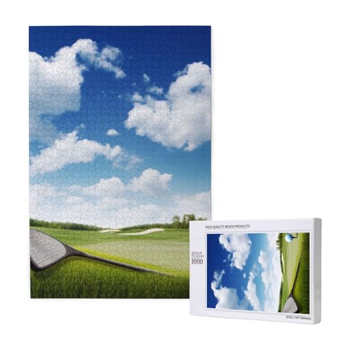 Golf Club Printed Jigsaw Puzzle with Storage Box, Wooden Puzzle for Adults and Kids, 1000 Pieces Family Fun Decorative Game Golf Club Printed Jigsaw Puzzle with Storage Box, Wooden Puzzle for Adults and Kids, 1000 Pieces Family Fun Decorative Game von WPUTY