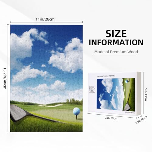 Golf Club Printed Jigsaw Puzzle with Storage Box, Wooden Puzzle for Adults and Kids, 300 Pieces Family Fun Decorative Game Golf Club Printed Jigsaw Puzzle with Storage Box, Wooden Puzzle for Adults and Kids, 300 Pieces Family Fun Decorative Game von WPUTY