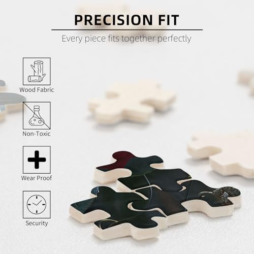 Gothic Rose Art Printed Jigsaw Puzzle with Storage Box, Wooden Puzzle for Adults and Kids, 300 Pieces Family Fun Decorative Game Gothic Rose Art Printed Jigsaw Puzzle with Storage Box, Wooden Puzzle for Adults and Kids, 300 Pieces Family Fun Decorative Game von WPUTY