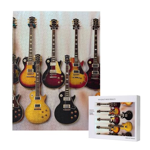 Guitar Collection Bedrucktes Puzzle mit Aufbewahrungsbox, Holzpuzzle für Erwachsene und Kinder, 500 Teile Familienspaß, dekoratives Spiel Guitar Collection Bedrucktes Puzzle mit Aufbewahrungsbox, Holzpuzzle für Erwachsene und Kinder, 500 Teile Familienspaß, dekoratives Spiel von WPUTY