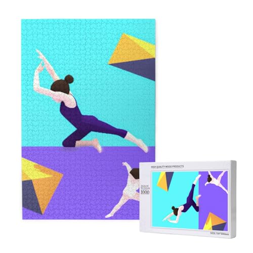 Gymnastikspiel Bedrucktes Puzzle mit Aufbewahrungsbox, Holzpuzzle für Erwachsene und Kinder, 1000 Teile Familienspaß, dekoratives Spiel Gymnastikspiel Bedrucktes Puzzle mit Aufbewahrungsbox, Holzpuzzle für Erwachsene und Kinder, 1000 Teile Familienspaß, dekoratives Spiel von WPUTY