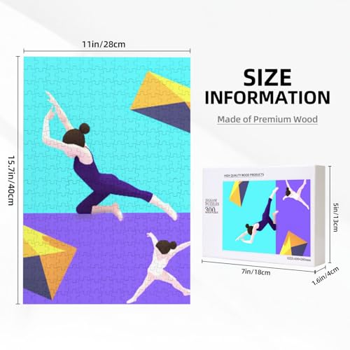 Gymnastikspiel Bedrucktes Puzzle mit Aufbewahrungsbox, Holzpuzzle für Erwachsene und Kinder, 300 Teile Familienspaß, dekoratives Spiel Gymnastikspiel Bedrucktes Puzzle mit Aufbewahrungsbox, Holzpuzzle für Erwachsene und Kinder, 300 Teile Familienspaß, dekoratives Spiel von WPUTY