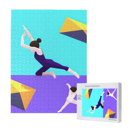 Gymnastikspiel Bedrucktes Puzzle mit Aufbewahrungsbox, Holzpuzzle für Erwachsene und Kinder, 500 Teile Familienspaß, dekoratives Spiel Gymnastikspiel Bedrucktes Puzzle mit Aufbewahrungsbox, Holzpuzzle für Erwachsene und Kinder, 500 Teile Familienspaß, dekoratives Spiel von WPUTY