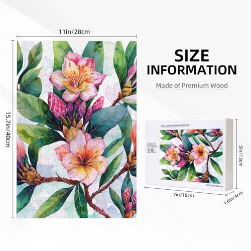 Hawaii-Blumen-Kunstdruck, gedrucktes Puzzle mit Aufbewahrungsbox, Holzpuzzle für Erwachsene und Kinder, 300 Teile, Familienspaß, dekoratives Spiel Hawaii-Blumen-Kunstdruck, gedrucktes Puzzle mit Aufbewahrungsbox, Holzpuzzle für Erwachsene und Kinder, 300 Teile, Familienspaß, dekoratives Spiel von WPUTY