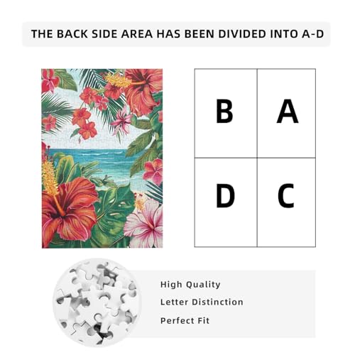 Hawaiianisches gedrucktes Puzzle mit Aufbewahrungsbox, Holzpuzzle für Erwachsene und Kinder, 300 Teile Familienspaß, dekoratives Spiel Hawaiianisches gedrucktes Puzzle mit Aufbewahrungsbox, Holzpuzzle für Erwachsene und Kinder, 300 Teile Familienspaß, dekoratives Spiel von WPUTY