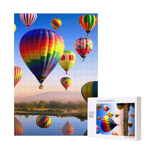 Heißluftballons Bedrucktes Puzzle mit Aufbewahrungsbox, Holzpuzzle für Erwachsene und Kinder, 300 Teile Familienspaß, dekoratives Spiel Heißluftballons Bedrucktes Puzzle mit Aufbewahrungsbox, Holzpuzzle für Erwachsene und Kinder, 300 Teile Familienspaß, dekoratives Spiel von WPUTY
