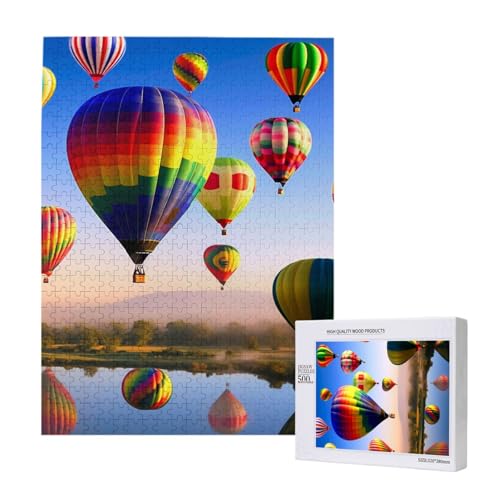 Heißluftballons Bedrucktes Puzzle mit Aufbewahrungsbox, Holzpuzzle für Erwachsene und Kinder, 500 Teile Familienspaß, Dekoratives Spiel Heißluftballons Bedrucktes Puzzle mit Aufbewahrungsbox, Holzpuzzle für Erwachsene und Kinder, 500 Teile Familienspaß, Dekoratives Spiel von WPUTY