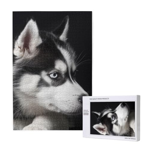 Husky Dog Printed Jigsaw Puzzle with Storage Box, Wooden Puzzle for Adults and Kids, 1000 Pieces Family Fun Decorative Game Husky Dog Printed Jigsaw Puzzle with Storage Box, Wooden Puzzle for Adults and Kids, 1000 Pieces Family Fun Decorative Game von WPUTY