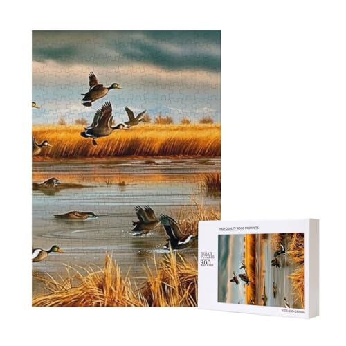 Jagd fliegende wilde Ente 5 gedrucktes Puzzle mit Aufbewahrungsbox, Holzpuzzle für Erwachsene und Kinder, 300 Teile Familienspaß, dekoratives Spiel Jagd fliegende wilde Ente 5 gedrucktes Puzzle mit Aufbewahrungsbox, Holzpuzzle für Erwachsene und Kinder, 300 Teile Familienspaß, dekoratives Spiel von WPUTY