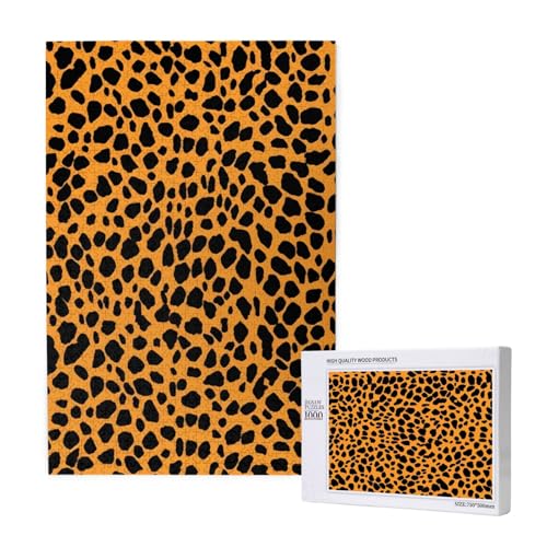 Leopard Printed Jigsaw Puzzle with Storage Box, Wooden Puzzle for Adults and Kids, 1000 Pieces Family Fun Decorative Game Leopard Printed Jigsaw Puzzle with Storage Box, Wooden Puzzle for Adults and Kids, 1000 Pieces Family Fun Decorative Game von WPUTY