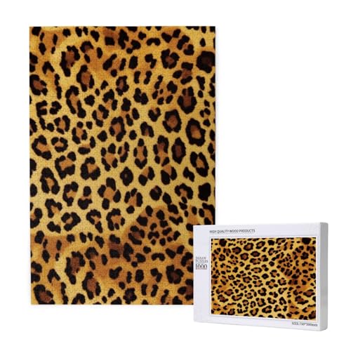 Leopardenmuster gedrucktes Puzzle mit Aufbewahrungsbox, Holzpuzzle für Erwachsene und Kinder, 1000 Teile Familienspaß, dekoratives Spiel Leopardenmuster gedrucktes Puzzle mit Aufbewahrungsbox, Holzpuzzle für Erwachsene und Kinder, 1000 Teile Familienspaß, dekoratives Spiel von WPUTY