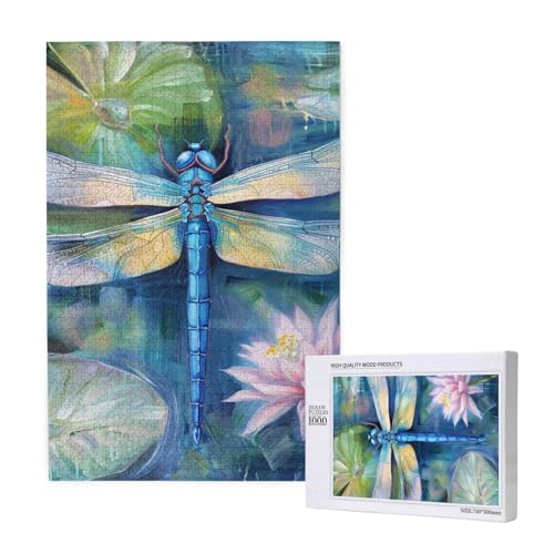 Libellenmalerei, gedrucktes Puzzle mit Aufbewahrungsbox, Holzpuzzle für Erwachsene und Kinder, 1000 Teile, Familienspaß, dekoratives Spiel Libellenmalerei, gedrucktes Puzzle mit Aufbewahrungsbox, Holzpuzzle für Erwachsene und Kinder, 1000 Teile, Familienspaß, dekoratives Spiel von WPUTY