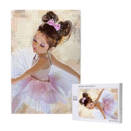 Little Ballerina Dancing Girl Printed Jigsaw Puzzle with Storage Box, Wooden Puzzle for Adults and Kids, 1000 Pieces Family Fun Decorative Game Little Ballerina Dancing Girl Printed Jigsaw Puzzle with Storage Box, Wooden Puzzle for Adults and Kids, 1000 Pieces Family Fun Decorative Game von WPUTY