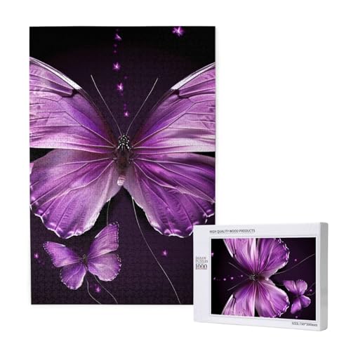 Lovely Butterfly Printed Jigsaw Puzzle with Storage Box, Wooden Puzzle for Adults and Kids, 1000 Pieces Family Fun Decorative Game Lovely Butterfly Printed Jigsaw Puzzle with Storage Box, Wooden Puzzle for Adults and Kids, 1000 Pieces Family Fun Decorative Game von WPUTY