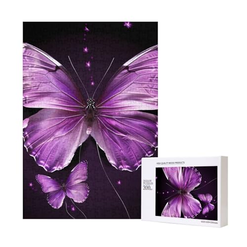 Lovely Butterfly Printed Jigsaw Puzzle with Storage Box, Wooden Puzzle for Adults and Kids, 300 Pieces Family Fun Decorative Game Lovely Butterfly Printed Jigsaw Puzzle with Storage Box, Wooden Puzzle for Adults and Kids, 300 Pieces Family Fun Decorative Game von WPUTY