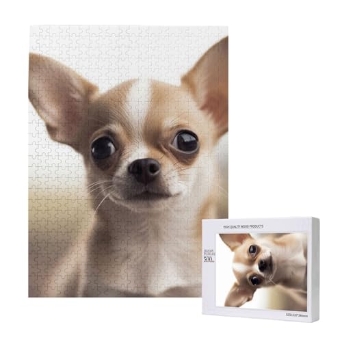Lustiges Chihuahua gedrucktes Puzzle mit Aufbewahrungsbox, Holzpuzzle für Erwachsene und Kinder, 500 Teile Familienspaß, dekoratives Spiel Lustiges Chihuahua gedrucktes Puzzle mit Aufbewahrungsbox, Holzpuzzle für Erwachsene und Kinder, 500 Teile Familienspaß, dekoratives Spiel von WPUTY