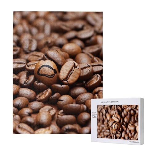Lustiges Puzzle mit gerösteten Kaffeebohnen, gedrucktes Puzzle mit Aufbewahrungsbox, Holzpuzzle für Erwachsene und Kinder, 500 Teile, Familienspaß, dekoratives Spiel Lustiges Puzzle mit gerösteten Kaffeebohnen, gedrucktes Puzzle mit Aufbewahrungsbox, Holzpuzzle für Erwachsene und Kinder, 500 Teile, Familienspaß, dekoratives Spiel von WPUTY