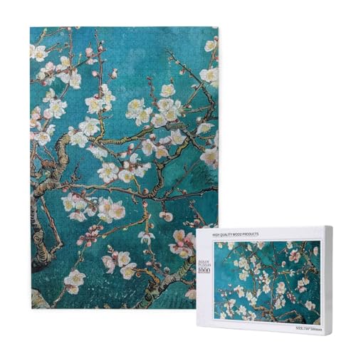 Mandelblüte gedrucktes Puzzle mit Aufbewahrungsbox, Holzpuzzle für Erwachsene und Kinder, 1000 Teile Familienspaß, dekoratives Spiel Mandelblüte gedrucktes Puzzle mit Aufbewahrungsbox, Holzpuzzle für Erwachsene und Kinder, 1000 Teile Familienspaß, dekoratives Spiel von WPUTY