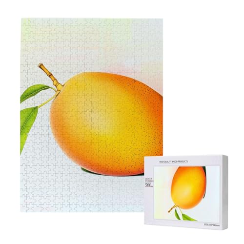 Mango Printed Jigsaw Puzzle with Storage Box, Wooden Puzzle for Adults and Kids, 500 Pieces Family Fun Decorative Game Mango Printed Jigsaw Puzzle with Storage Box, Wooden Puzzle for Adults and Kids, 500 Pieces Family Fun Decorative Game von WPUTY