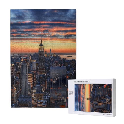 New York City Printed Jigsaw Puzzle with Storage Box, Wooden Puzzle for Adults and Kids, 1000 Pieces Family Fun Decorative Game New York City Printed Jigsaw Puzzle with Storage Box, Wooden Puzzle for Adults and Kids, 1000 Pieces Family Fun Decorative Game von WPUTY