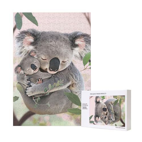 Niedliches Koala-Mom- und Baby-Puzzle mit Aufbewahrungsbox, Holzpuzzle für Erwachsene und Kinder, 300 Teile Familienspaß, dekoratives Spiel Niedliches Koala-Mom- und Baby-Puzzle mit Aufbewahrungsbox, Holzpuzzle für Erwachsene und Kinder, 300 Teile Familienspaß, dekoratives Spiel von WPUTY