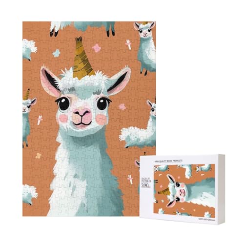 Niedliches Lama bedrucktes Puzzle mit Aufbewahrungsbox, Holzpuzzle für Erwachsene und Kinder, 300 Teile Familienspaß, dekoratives Spiel Niedliches Lama bedrucktes Puzzle mit Aufbewahrungsbox, Holzpuzzle für Erwachsene und Kinder, 300 Teile Familienspaß, dekoratives Spiel von WPUTY