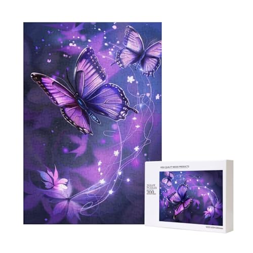 Niedliches Schmetterling gedruckt Puzzle mit Aufbewahrungsbox, Holzpuzzle für Erwachsene und Kinder, 300 Teile Familienspaß, dekoratives Spiel Niedliches Schmetterling gedruckt Puzzle mit Aufbewahrungsbox, Holzpuzzle für Erwachsene und Kinder, 300 Teile Familienspaß, dekoratives Spiel von WPUTY