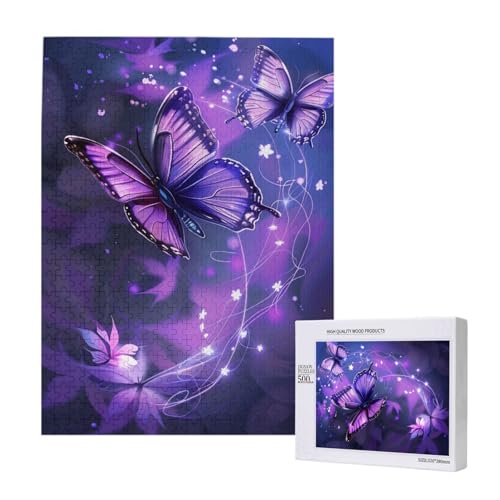 Niedliches Schmetterling gedruckt Puzzle mit Aufbewahrungsbox, Holzpuzzle für Erwachsene und Kinder, 500 Teile Familienspaß, dekoratives Spiel Niedliches Schmetterling gedruckt Puzzle mit Aufbewahrungsbox, Holzpuzzle für Erwachsene und Kinder, 500 Teile Familienspaß, dekoratives Spiel von WPUTY