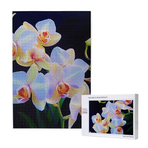 Orchideen Druck gedruckt Puzzle mit Aufbewahrungsbox, Holzpuzzle für Erwachsene und Kinder, 1000 Teile Familienspaß, dekoratives Spiel Orchideen Druck gedruckt Puzzle mit Aufbewahrungsbox, Holzpuzzle für Erwachsene und Kinder, 1000 Teile Familienspaß, dekoratives Spiel von WPUTY