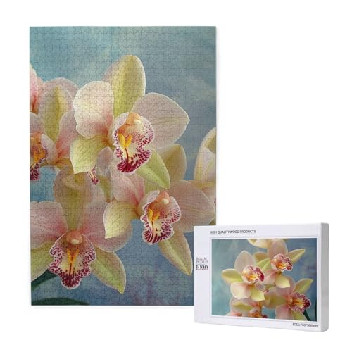 Orchideen Gedrucktes Puzzle mit Aufbewahrungsbox, Holzpuzzle für Erwachsene und Kinder, 1000 Teile Familienspaß, dekoratives Spiel Orchideen Gedrucktes Puzzle mit Aufbewahrungsbox, Holzpuzzle für Erwachsene und Kinder, 1000 Teile Familienspaß, dekoratives Spiel von WPUTY
