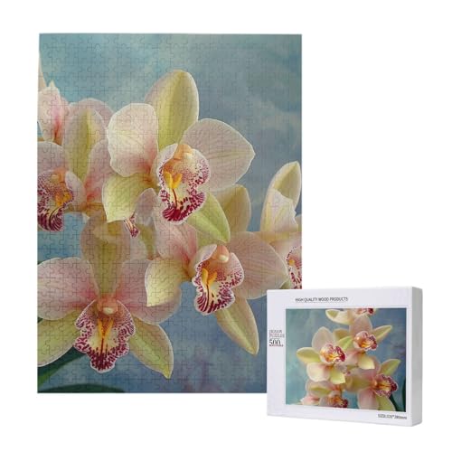 Orchideen Gedrucktes Puzzle mit Aufbewahrungsbox, Holzpuzzle für Erwachsene und Kinder, 500 Teile Familienspaß, dekoratives Spiel Orchideen Gedrucktes Puzzle mit Aufbewahrungsbox, Holzpuzzle für Erwachsene und Kinder, 500 Teile Familienspaß, dekoratives Spiel von WPUTY