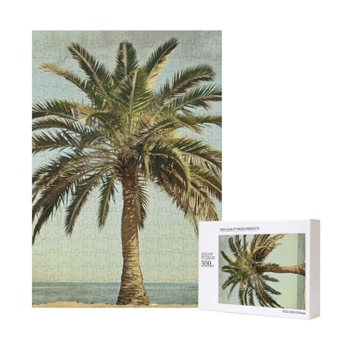 Palme Tropisches gedrucktes Puzzle mit Aufbewahrungsbox, Holzpuzzle für Erwachsene und Kinder, 300 Teile Familienspaß, dekoratives Spiel Palme Tropisches gedrucktes Puzzle mit Aufbewahrungsbox, Holzpuzzle für Erwachsene und Kinder, 300 Teile Familienspaß, dekoratives Spiel von WPUTY