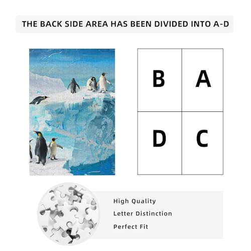 Pinguin auf dem Eisberg Gedrucktes Puzzle mit Aufbewahrungsbox, Holzpuzzle für Erwachsene und Kinder, 300 Teile Familienspaß, dekoratives Spiel Pinguin auf dem Eisberg Gedrucktes Puzzle mit Aufbewahrungsbox, Holzpuzzle für Erwachsene und Kinder, 300 Teile Familienspaß, dekoratives Spiel von WPUTY