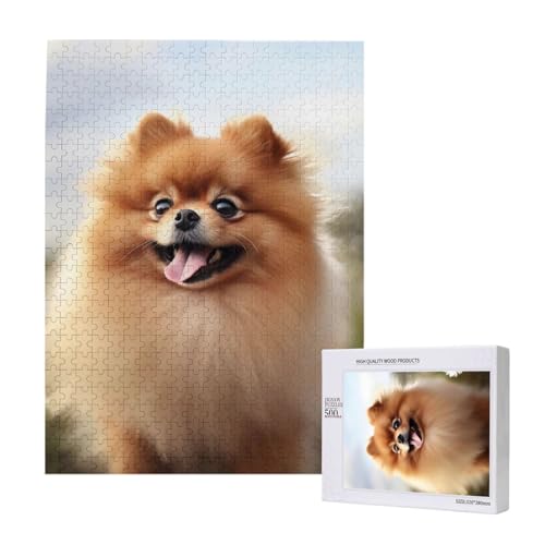 Pommersche Hund gedruckt Puzzle mit Aufbewahrungsbox, Holzpuzzle für Erwachsene und Kinder, 500 Teile Familienspaß, dekoratives Spiel Pommersche Hund gedruckt Puzzle mit Aufbewahrungsbox, Holzpuzzle für Erwachsene und Kinder, 500 Teile Familienspaß, dekoratives Spiel von WPUTY