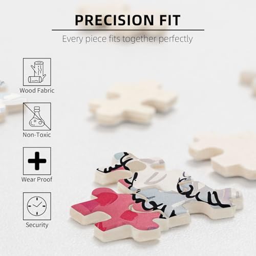 Pudel Hunde gedruckt Puzzle mit Aufbewahrungsbox, Holzpuzzle für Erwachsene und Kinder, 300 Teile Familienspaß, dekoratives Spiel Pudel Hunde gedruckt Puzzle mit Aufbewahrungsbox, Holzpuzzle für Erwachsene und Kinder, 300 Teile Familienspaß, dekoratives Spiel von WPUTY